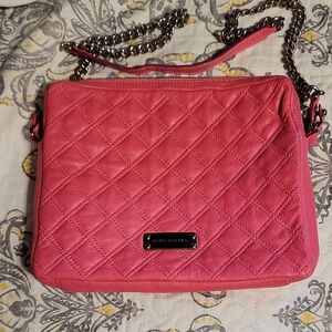 Marc Jacobs Quilted Leather Crossbody Tablet Bag